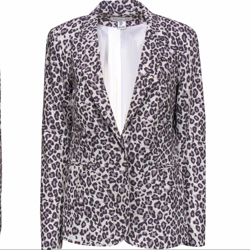 Rachel Zoe | Leopard Print Blazer - Picture 1 of 12